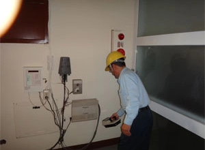 中鋼構協助燕巢果菜市場辦公大執行建築物幅射偵測